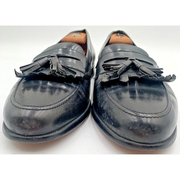 Mezlan Santander Mens Size 11.5 M Black Slip On Tasseled/Kiltie Loafers Spain main image 13